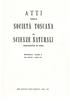 SOCIETÀ TOSCANA A T T I DELLA DI SCIENZE NATURALI RESIDENTE IN PISA MEMORIE - SERIE A. VOL. LXXXVI ANNO t979