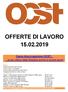 OFFERTE DI LAVORO