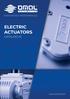 ELECTRIC ACTUATORS CATALOGUE.