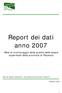 Report dei dati anno 2007