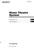 (1) Home Theatre System. Istruzioni per l uso IT. Instrukcja obsługi PL HT-DDW Sony Corporation
