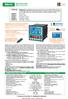 INDICATORI DI PESO WEIGHT INDICATORS. CE - M APPROVABLE III divisions μv/vsi