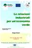 Le relazioni industriali per un economia verde
