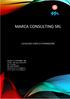 MARCA CONSULTING SRL CATALOGO CORSI DI FORMAZIONE