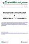 REDDITO DI CITTADINANZA E PENSIONI DI CITTADINANZA