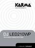 DJ LED210WP Illuminatore waterproof a leds >> Manuale di istruzioni