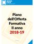 Piano dell'offerta Formativa II anno