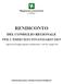 RENDICONTO DEL CONSIGLIO REGIONALE PER L ESERCIZIO FINANZIARIO approvato dal Consiglio regionale con deliberazione n del 21 giugno 2016