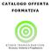 CATALOGO OFFERTA FORMATIVA