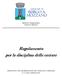 SERVIZIO FINANZIARIO UFFICIO TRIBUTI. Regolamento per la disciplina delle entrate