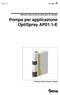 Pompa per applicazione OptiSpray AP01.1-E