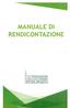 MANUALE DI RENDICONTAZIONE