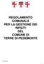 REGOLAMENTO COMUNALE PER LA GESTIONE DEI RIFIUTI DEL COMUNE DI TERRE DI PEDEMONTE