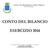 CONTO DEL BILANCIO ESERCIZIO 2014