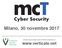 Cyber Security. Milano, 30 novembre 2017