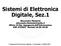 Sistemi di Elettronica Digitale, Sez.1