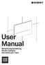 User Manual. Bedienungsanleitung Mode d emploi Istruzioni per l uso