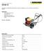 Motore a combustione HD 801 B. Dotazione: Tubo alta pressione 10 m Lancia 550 mm Ugello triplo (0 /25 /40 ). Sistema antiattorcigliamento (AVS)