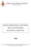 REGOLAMENTO PER LA GESTIONE DELLA PIATTAFORMA ECOLOGICA COMUNALE