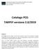 Catalogo PCG TARPSY versione 2.0/2019