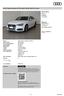 null Audi A4 Sport Business 3.0 TDI quattro 160 kw (218 CV) S tronic Informazione Offerente Prezzo ,00 IVA detraibile