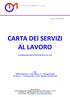 CARTA DEI SERVIZI AL LAVORO