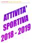 L'ALTRO SPORT speciale attività