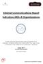 External Communicatione Report Indicatore ARIA di Organizzazione