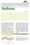 La congiuntura. italiana. Il saldo degli indicatori