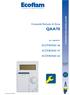 QAA70. Comando Remoto di Zona ECOTRONIC 46 ECOTRONIC 47 ECOTRONIC 63. per regolatori ISTRUZIONI PER L'INSTALLATORE