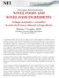 Convegno Internazionale NOVEL FOODS AND NOVEL FOOD INGREDIENTS