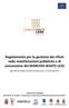 Regolamento per la gestione dei rifiuti nelle manifestazioni pubbliche e di concessione del MARCHIO WASTE-LESS