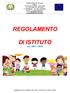 REGOLAMENTO DI ISTITUTO