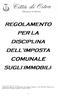 REGOLAMENTO PER LA DISCIPLINA DELL IMPOSTA COMUNALE SUGLI IMMOBILI 1