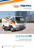 La spazzatrice aspirante veloce The high speed truck mounted sweeper INTERNATIONAL CLEANAIR SWEEPERS. CleanAir suction street sweepers