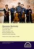 Quintetto Bartholdy GIOVEDÌ 28 SETTEMBRE 2017 ORE 21.00