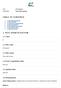 TABLE OF CONTENTS 1. SITE IDENTIFICATION. 1.1 Type. 1.2 Site code. 1.3 Site name. 1.4 First Compilation date. 1.5 Update date. 1.