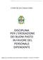 DISCIPLINA PER L EROGAZIONE DEI BUONI PASTO IN FAVORE DEL PERSONALE DIPENDENTE