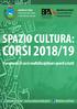 CORSI 2018/19 SPAZIO CULTURA: 9 proposte di corsi multidisciplinari aperti a tutti. Comune di Teolo   Biblioteca di Teolo