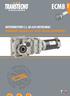 ECMB ECMB MOTORIDuTTORI C.C. AD ASSI ORTOgONALI PERMANENT MAgNETS D.C. BEvEL helical gearmotors