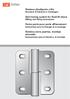 Sistema chiudiporta a filo Istruzioni di fresatura e montaggio. Self closing system for flush-fit doors Milling and fitting instructions