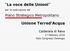 La voce delle Unioni. Unione Terred Acqua. Piano Strategico Metropolitano. Calderara di Reno. per la costruzione del