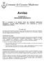 Comune di Cesano Maderno. Provincia di Monza e Brianza. Avviso. Propedeutico a PROCEDURA NEGOZIATA. Si rende noto