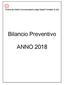 Relazione del Consigliere Tesoriere al bilancio di previsione 2018