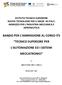 BANDO PER L AMMISSIONE AL CORSO ITS TECNICO SUPERIORE PER L AUTOMAZIONE ED I SISTEMI MECCATRONICI _