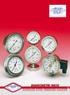 MANOMETRI INOX STAINLESS STEEL PRESSURE GAUGES