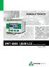 UWT 6008 / JBX8 LCD Strumento elettronico di Pesatura