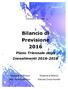 Bilancio di Previsione 2016