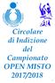 Circolare di Indizione del Campionato OPEN MISTO 2017/2018 1