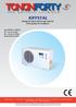 KRYSTAL Pompe di calore ad aria per esterno. Heat pumps for outdoors.